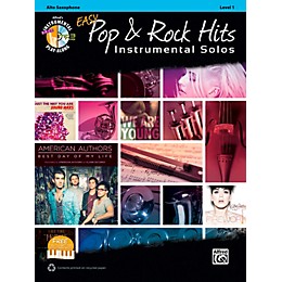 Alfred Easy Pop & Rock Instrumental Solos Alto Sax Book & CD