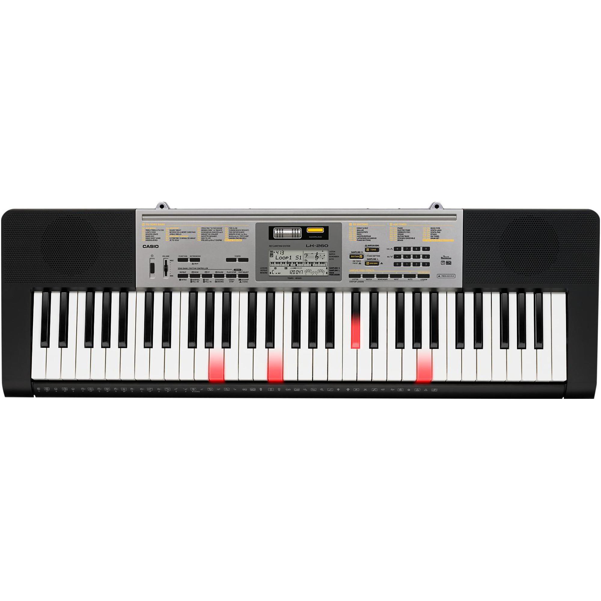 Open Box Casio LK-260 61 Lighted Keys Portable Keyboard
