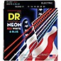 DR Strings Hi-Def NEON Red, White & Blue Electric Guitar Heavy Strings (11-50) thumbnail