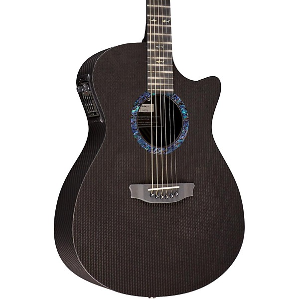 RainSong OM1000N2 Classic Series Acoustic-Electric Guitar Black
