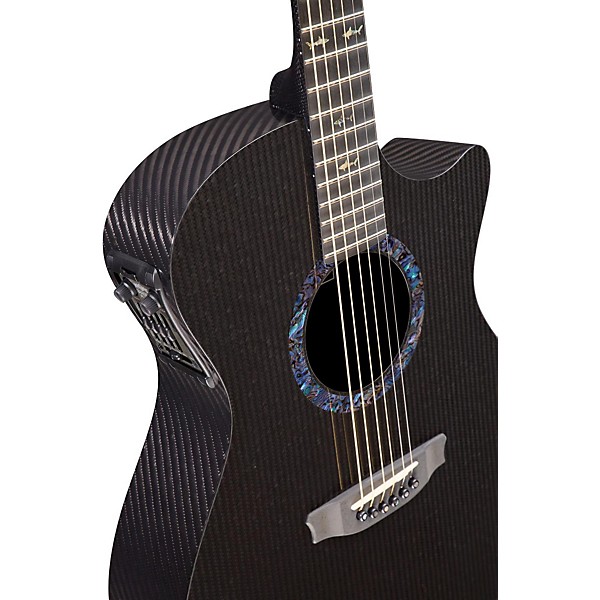 RainSong OM1000N2 Classic Series Acoustic-Electric Guitar Black