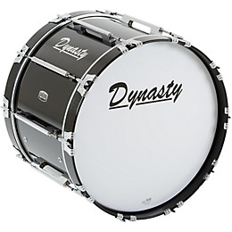 Dynasty Marching Bass Drum Black 22 x 14 in.