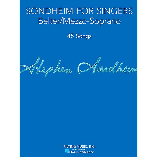 Hal Leonard Sondheim For Singers - Belter/Mezzo-Soprano
