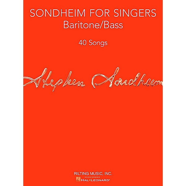 Hal Leonard Sondheim For Singers - Baritone/Bass