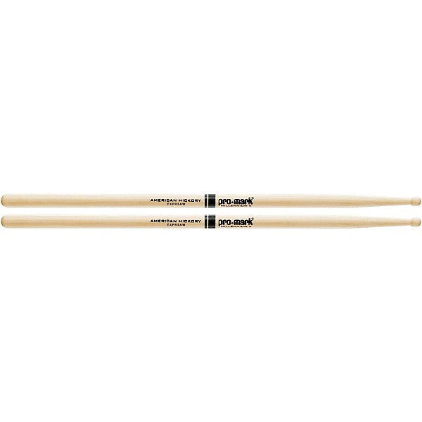 Promark Hickory 5A Pro-Round Wood Drum Sticks