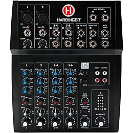 Open Box Harbinger L802 8-Channel Mixer with 2 XLR Mic Preamps Level 1