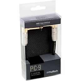 DigiTech Premium Gold-Plated 1/4" Patch Cable 9 in.