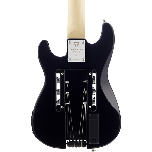 Open Box Traveler Guitar EG-2 Travel Electric Guitar Level 1 Black with Tortoise Pick Guard