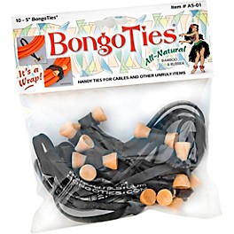 BongoTies All-Purpose Tie Wraps Bamboo and Black Rubber BongoTies All-Purpose Tie Wraps Bamboo and Black Rubber