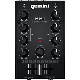 Open Box Gemini MM1 2 Channel Audio Mixer Level 1