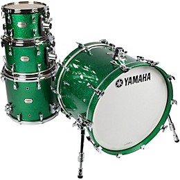 Yamaha Absolute Hybrid Maple 4-Piece Shell Pack With 22" Bass Drum Jade Green Sparkle