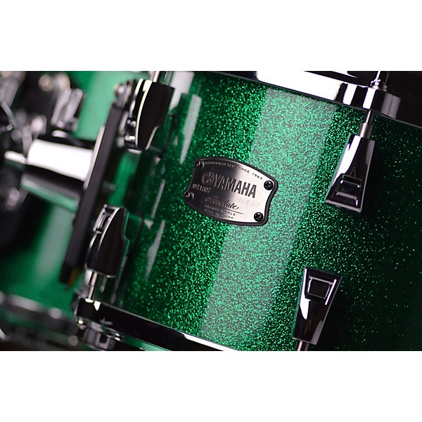 Yamaha Absolute Hybrid Maple 4-Piece Shell Pack With 22" Bass Drum Jade Green Sparkle