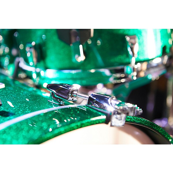 Yamaha Absolute Hybrid Maple 4-Piece Shell Pack With 22" Bass Drum Jade Green Sparkle