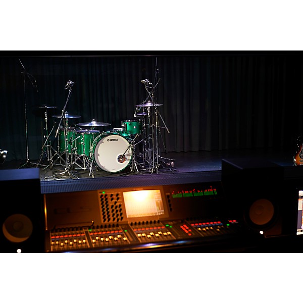 Yamaha Absolute Hybrid Maple 4-Piece Shell Pack With 22" Bass Drum Jade Green Sparkle