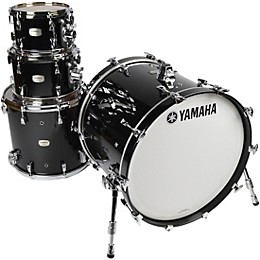 Yamaha Absolute Hybrid Maple 4-Piece Shell Pack With 22" Bass Drum Solid Black