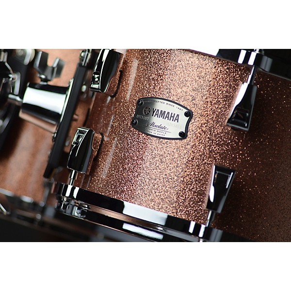 Yamaha Absolute Hybrid Maple 4-Piece Shell Pack With 22" Bass Drum Pink Champagne Sparkle