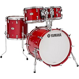Yamaha Absolute Hybrid Maple 4-Piece Shell Pack with 20" Bass Drum Red Autumn