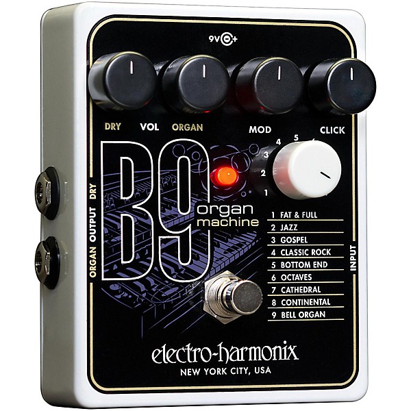 Open Box Electro-Harmonix B9 Organ Machine Guitar Effects Pedal Level 2 Regular 194744175503
