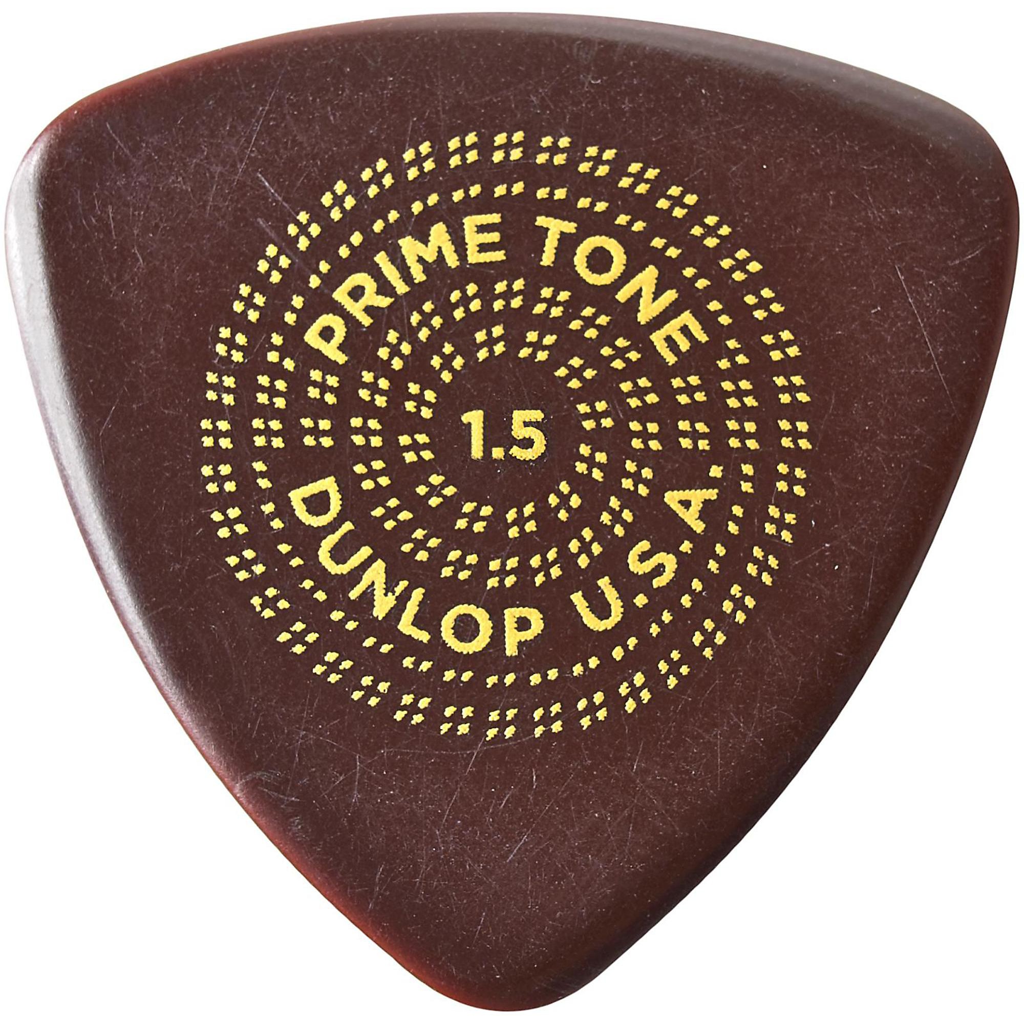 Dunlop Guitar Picks  3 Pack  Primetone Small Tri Hand Sculpted Smooth  1.5mm 
