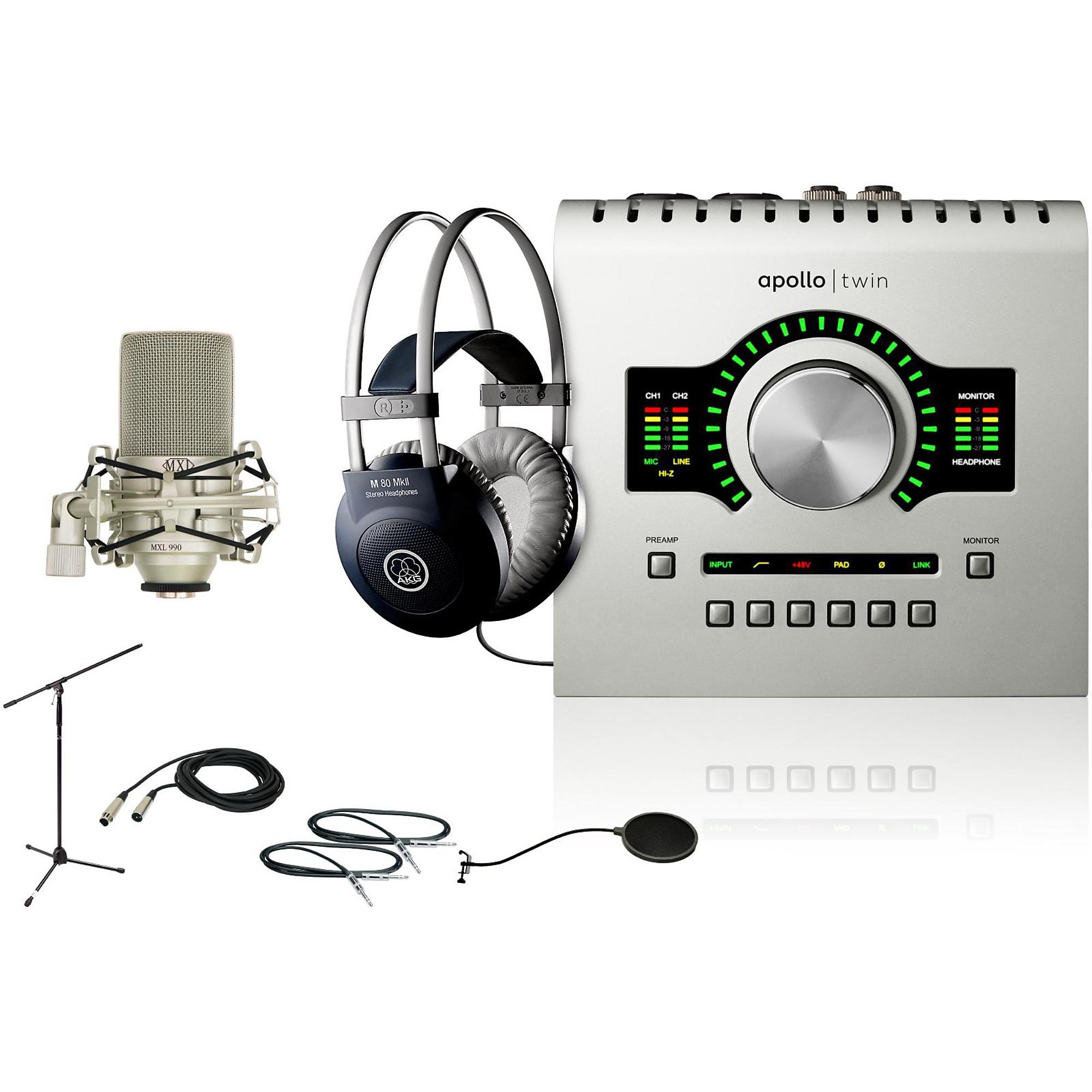 Universal Audio Apollo Twin SOLO M80 Recording Bundle | Guitar Center