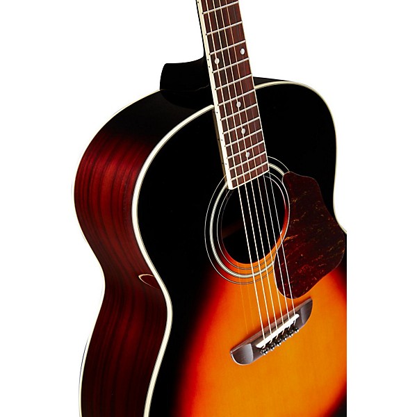 Washburn LSJ743 Lakeside Jumbo With Solid Spruce Top Rosewood Back and Sides Acoustic Guitar Vintage Tobacco Sunburst