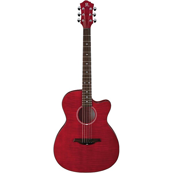 B.C. Rich Series 3 Acoustic-Electric Cutaway Guitar Transparent Red