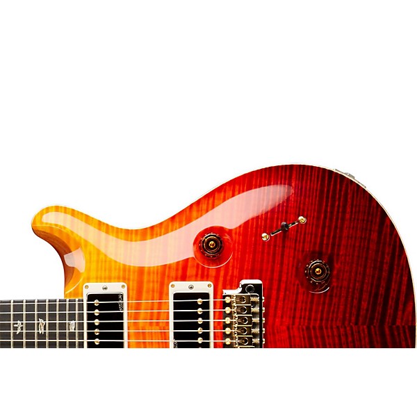 PRS Custom 24 Carved Flame Artist Maple Top Electric Guitar Orange Fade