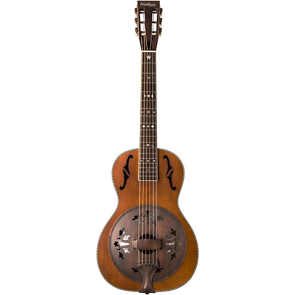 Open Box Washburn R360K Parlor Resonator Guitar with 1930's Style Inlay Level 2 Vintage 190839244680