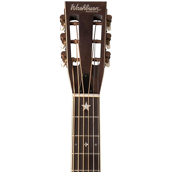 Open Box Washburn R360K Parlor Resonator Guitar with 1930's Style Inlay Level 2 Vintage 190839244680