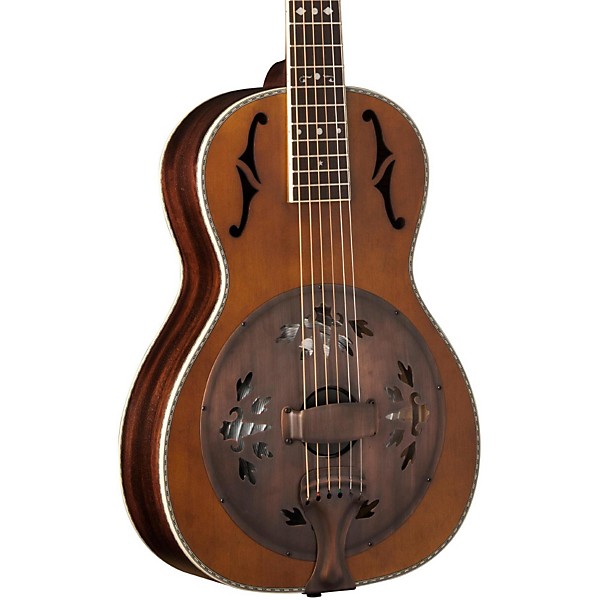 Open Box Washburn R360K Parlor Resonator Guitar with 1930's Style Inlay Level 2 Vintage 190839244680