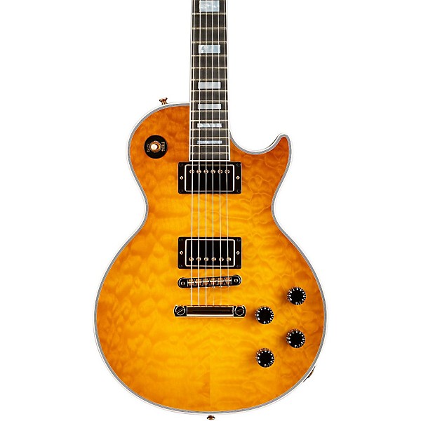 Gibson Custom 2014 Les Paul Custom Made To Measure Quilt Maple Top '60s Slim Neck Electric Guitar Lemon Burst