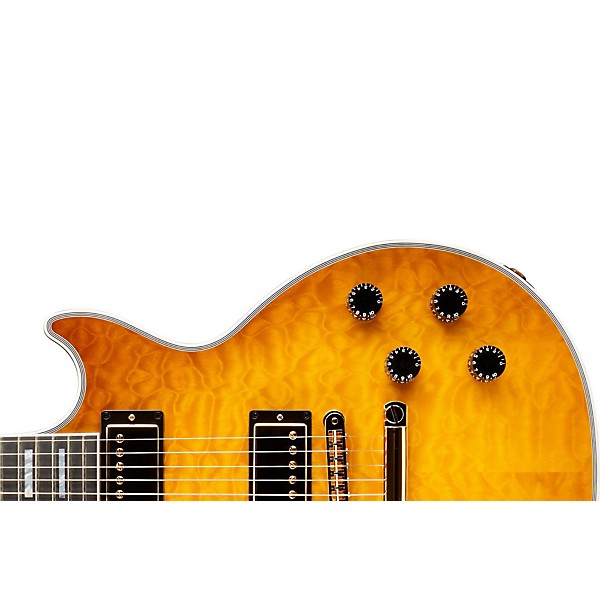 Gibson Custom 2014 Les Paul Custom Made To Measure Quilt Maple Top '60s Slim Neck Electric Guitar Lemon Burst