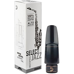D'Addario Woodwinds Select Jazz Alto Saxophone Mouthpiece D6M