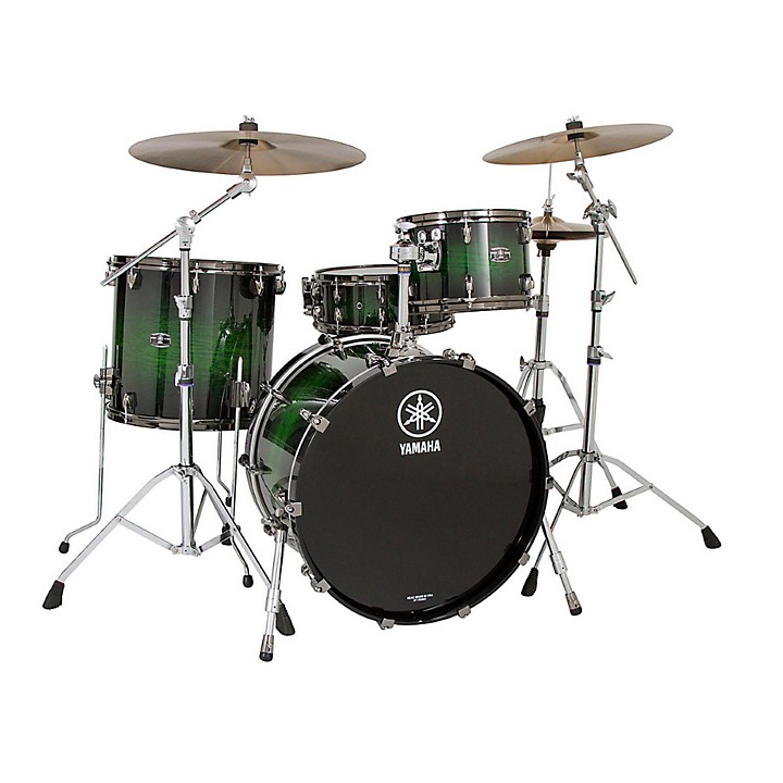 Yamaha Live Custom 3Piece Shell Pack with 18" Bass Drum Emerald Shadow