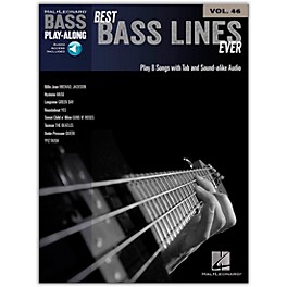 Hal Leonard Best Bass Lines Ever - Bass Play-Along Volume 46 Book/Online Audio