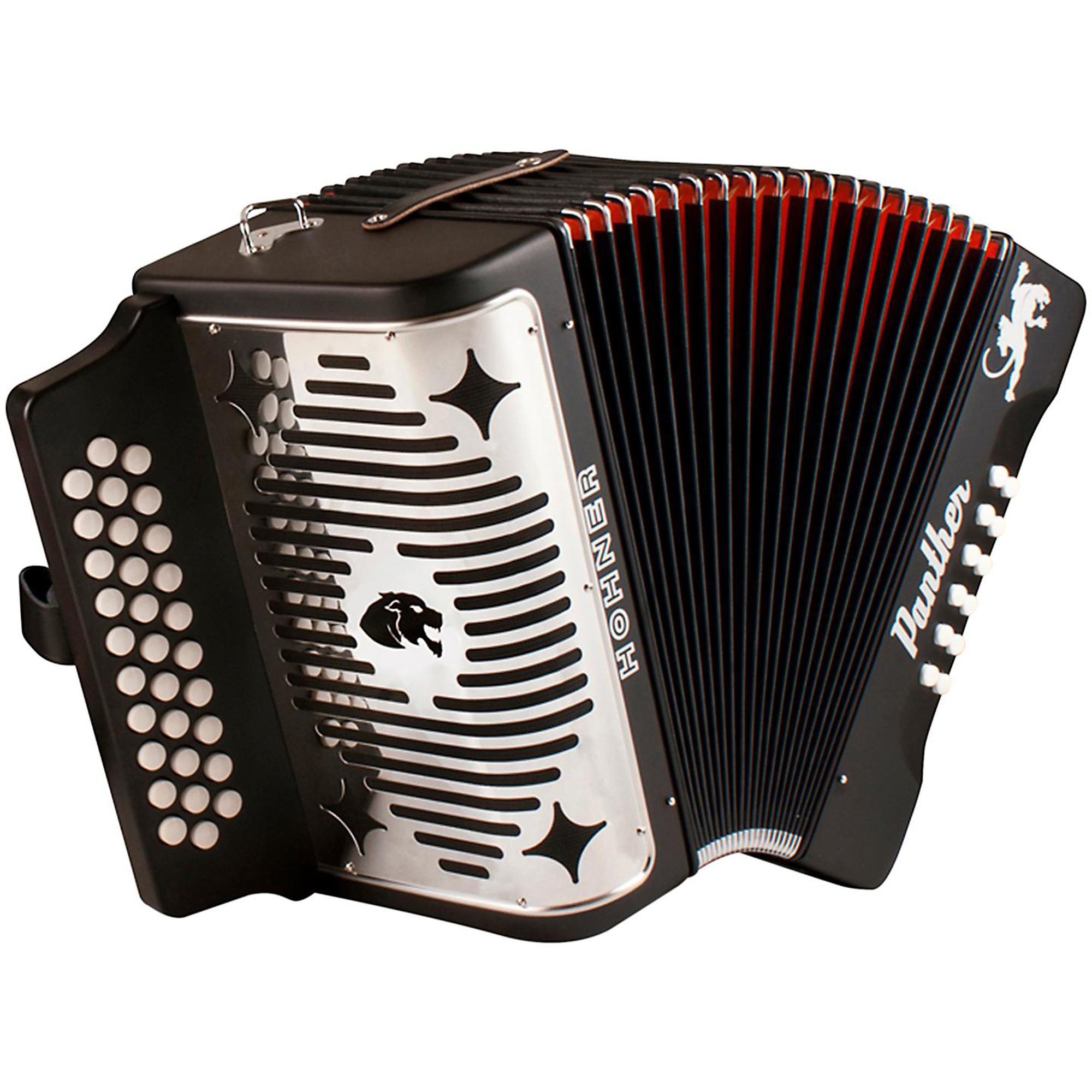 Professional Concertina Red 20 Buttons Accordion with Strap and Carrying Bag Beginner Musical Instrument for Daily Practice Stage Performance 