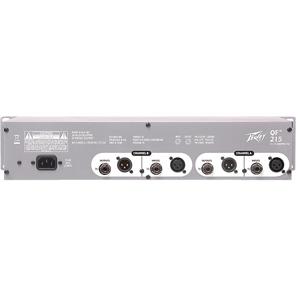 Open Box Peavey QF 215 Graphic Equalizer Level 1