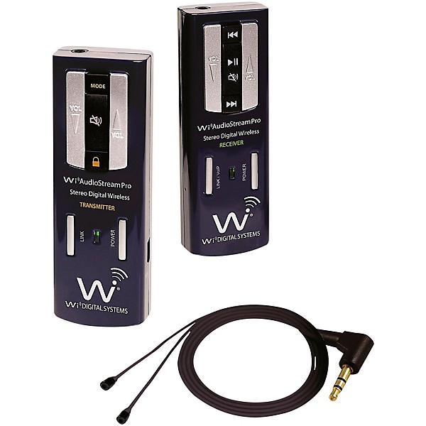 Open Box Wi Digital AudioStream Pro SL Portable Digital Wireless Stereo Lavalier System w/ Wireless USB Audio Interface Le...