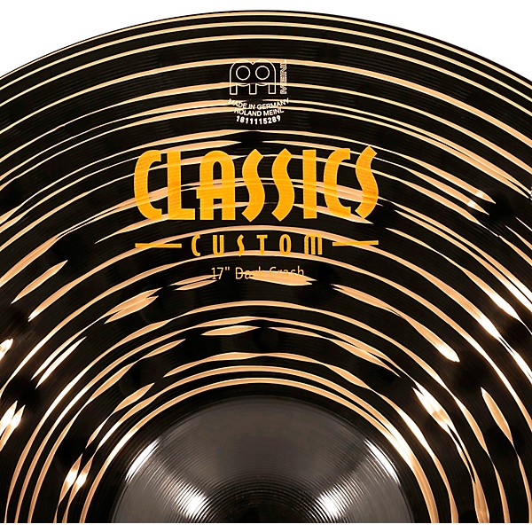 MEINL Classics Custom Dark Crash Cymbal 17 in.