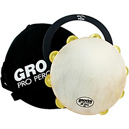 Grover Pro Sound Values Tambourine 10 in. Dimpled Brass Jingles