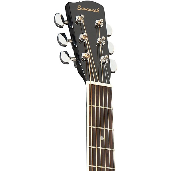 Open Box Savannah SGD-10 Dreadnought Acoustic Guitar Level 1 Black