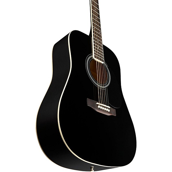 Open Box Savannah SGD-10 Dreadnought Acoustic Guitar Level 1 Black