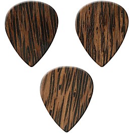 Clayton Exotic Wedge Wood Guitar Picks - 3 Pack