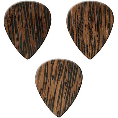 Clayton Exotic Wedge Wood Guitar Picks 3 Pack for sale