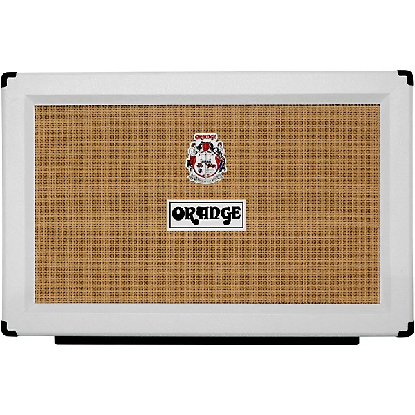 Orange Amplifiers PPC Series PPC212 120W 2x12 Closed-Back Guitar Speaker Cabinet in Limited Edition White
