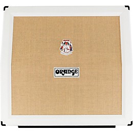 Orange Amplifiers PPC Series PPC412AD 240W 4x12 Angled Front Compact Closed-Back Guitar Speaker Cabinet in Limited Edition White 
