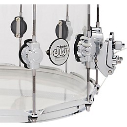 DW Design Series Acrylic Snare Drum With Chrome Hardware 14 x 8 in. Clear