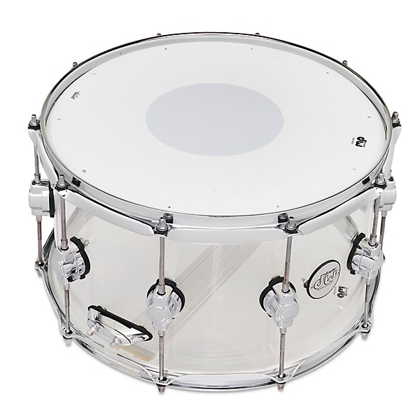 DW Design Series Acrylic Snare Drum With Chrome Hardware 14 x 8 in. Clear