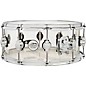 DW Design Series Acrylic Snare Drum With Chrome Hardware 14 x 6 in. Clear