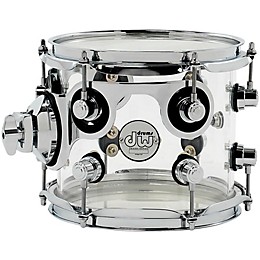 Open Box DW Design Series Acrylic Tom with Chrome Hardware Level 1 8 x 7 in. Clear